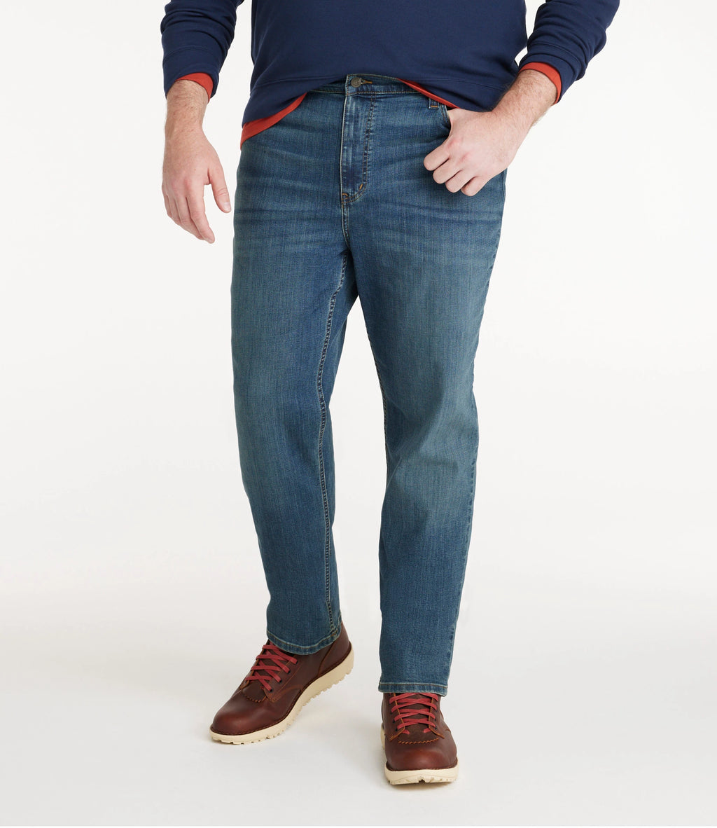 Men's Stretch Straight-Leg Jeans - Tan