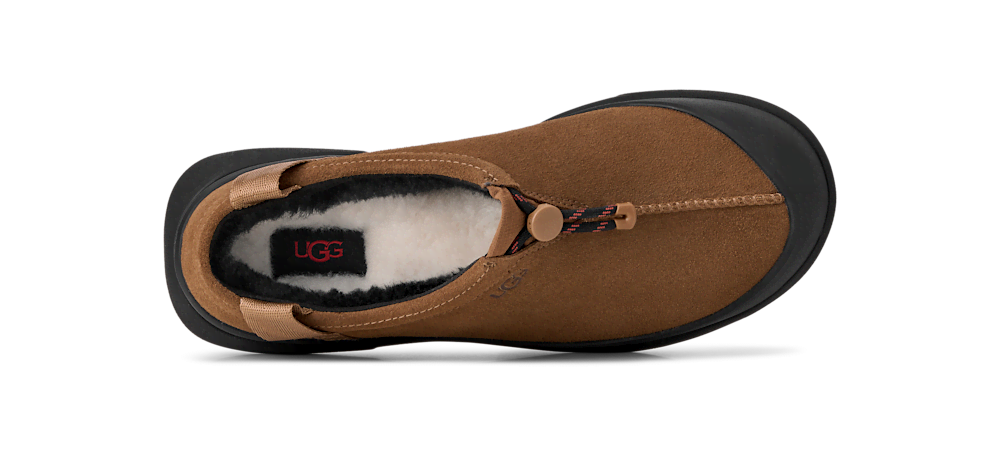Men's Waterproof Suede Toggle Clog - Black