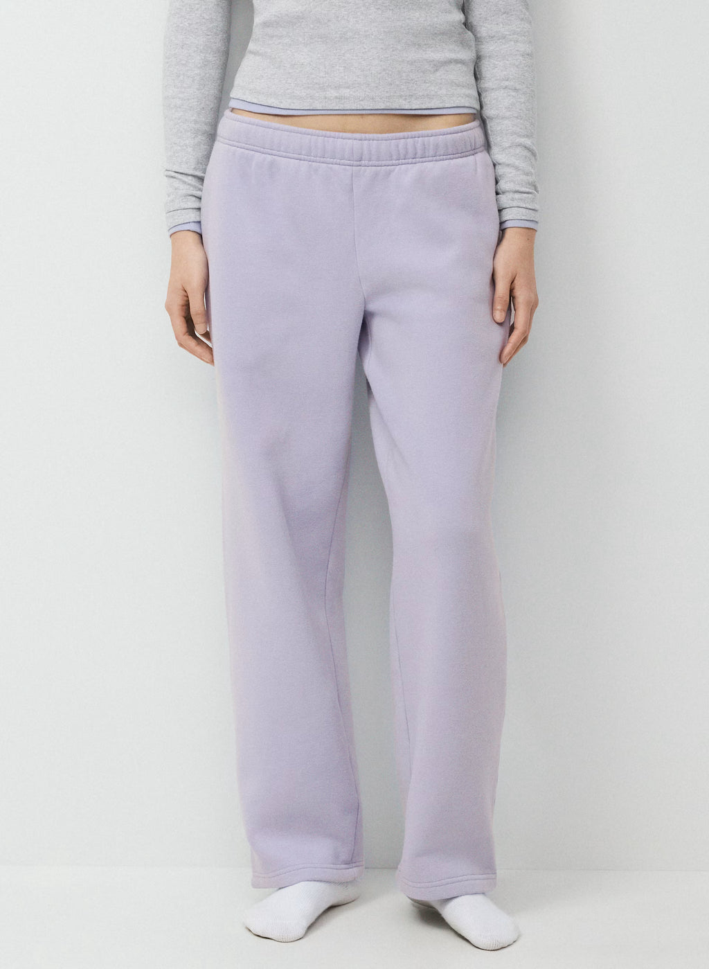 Straight-Leg Fleece Sweatpants - Yellow