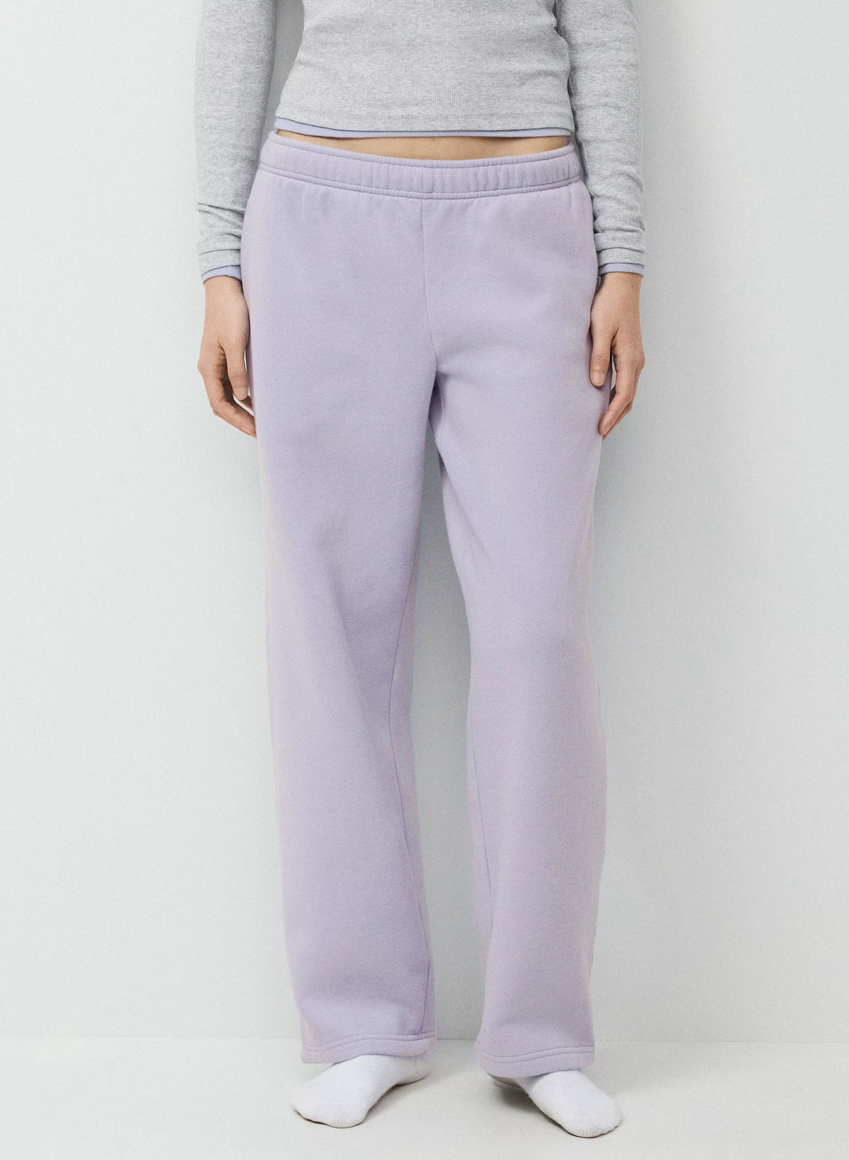 Straight-Leg Fleece Sweatpants - Yellow