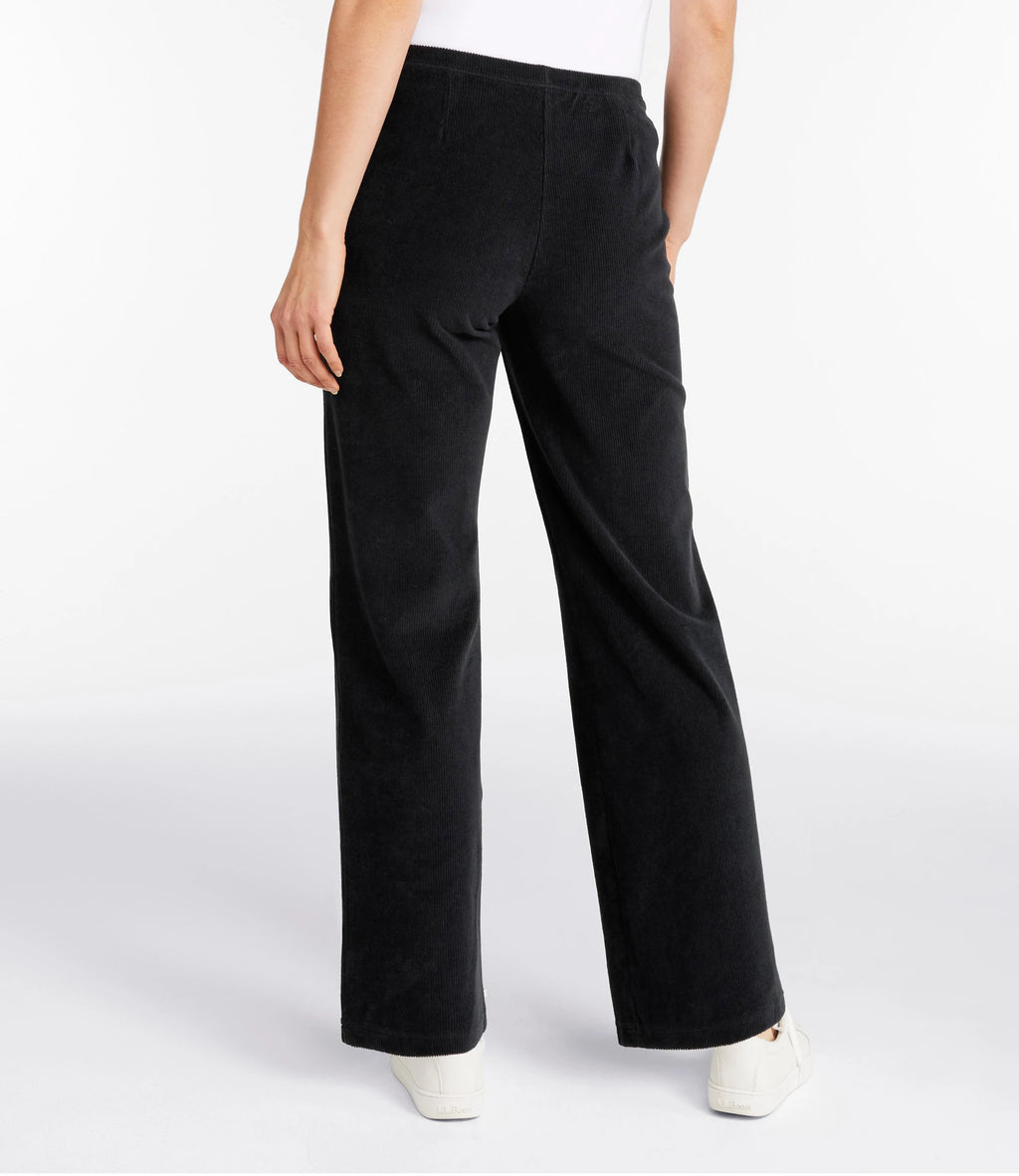 Women's Stretch Corduroy Straight-Leg Pants - Khaki