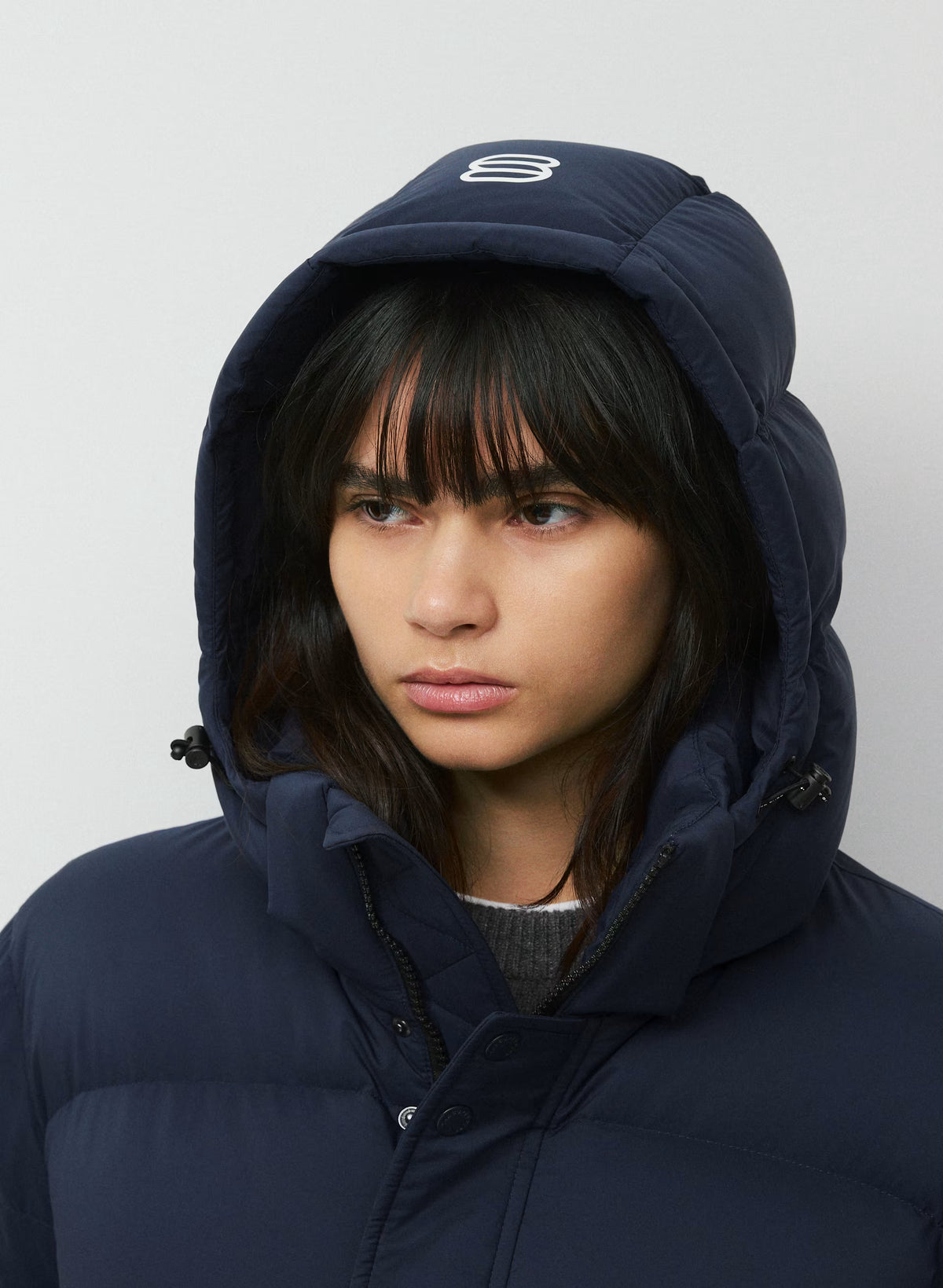 Short Down Puffer Jacket - Blue