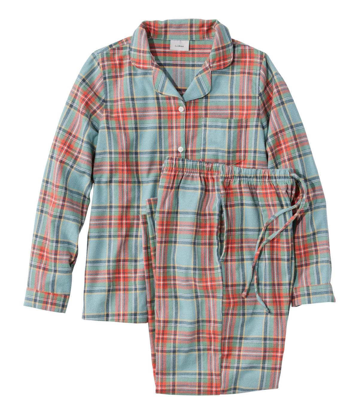 Women's Plaid Cotton Flannel Pajama Set