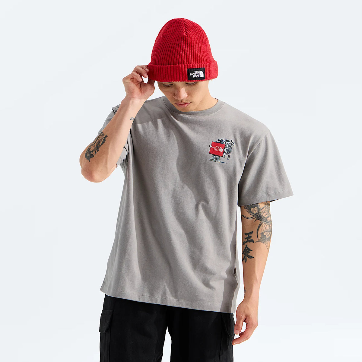 Unisex Relaxed Graphic T-Shirt - Stone