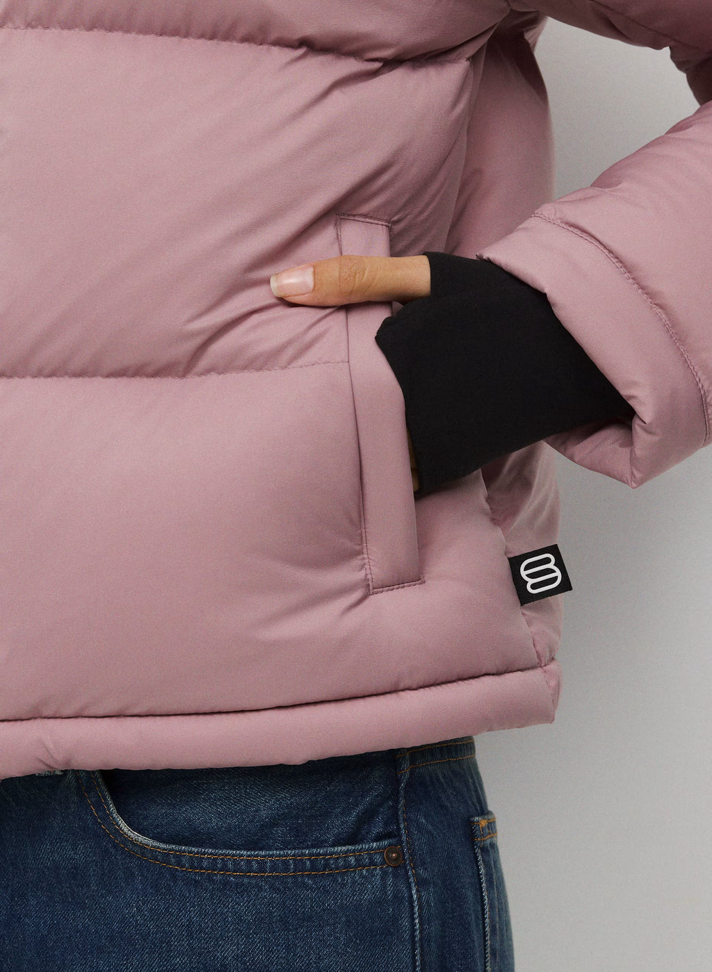 Short Down Puffer Jacket - Blue