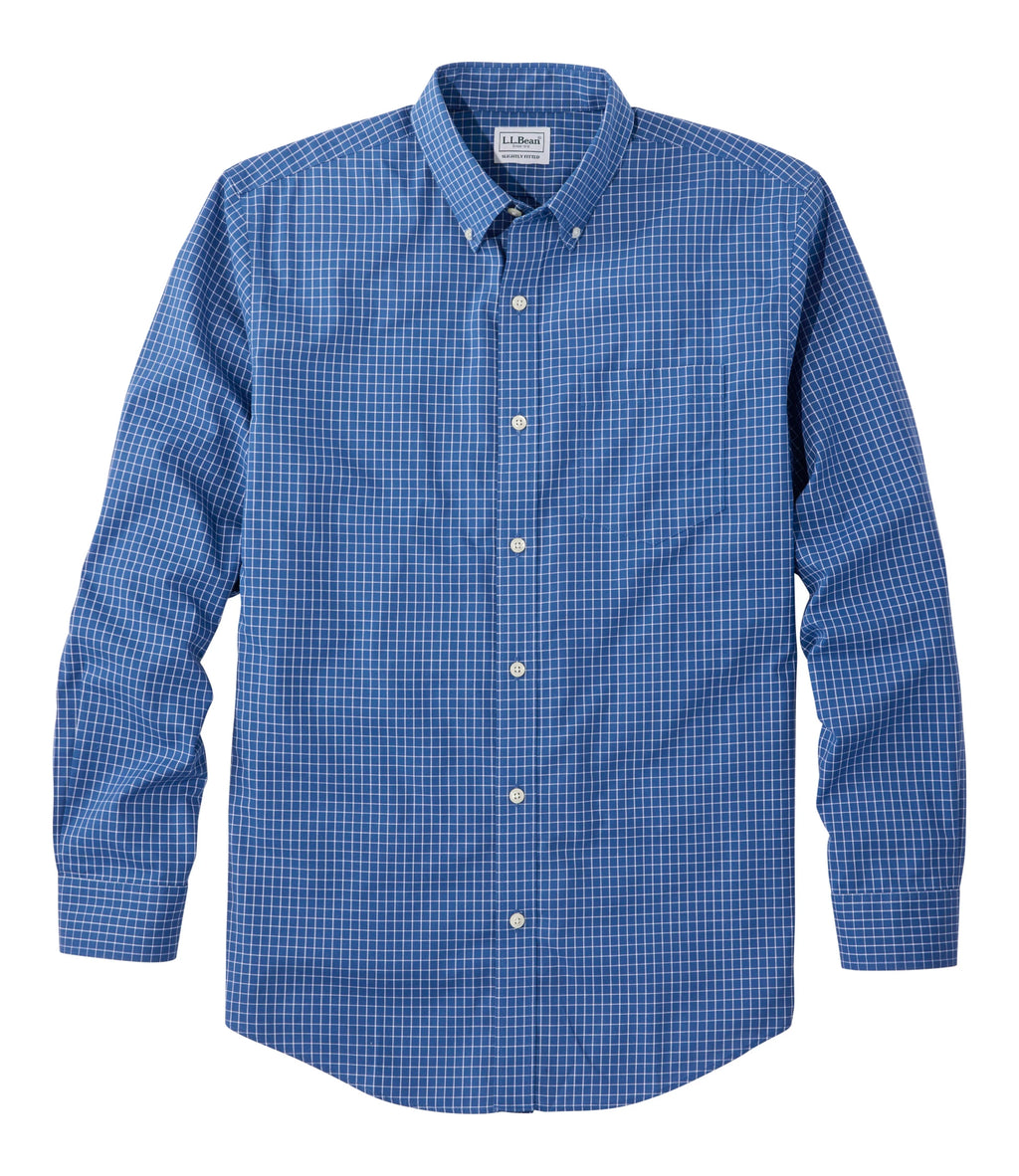 Men's Wrinkle-Resistant Check Shirt - Blue