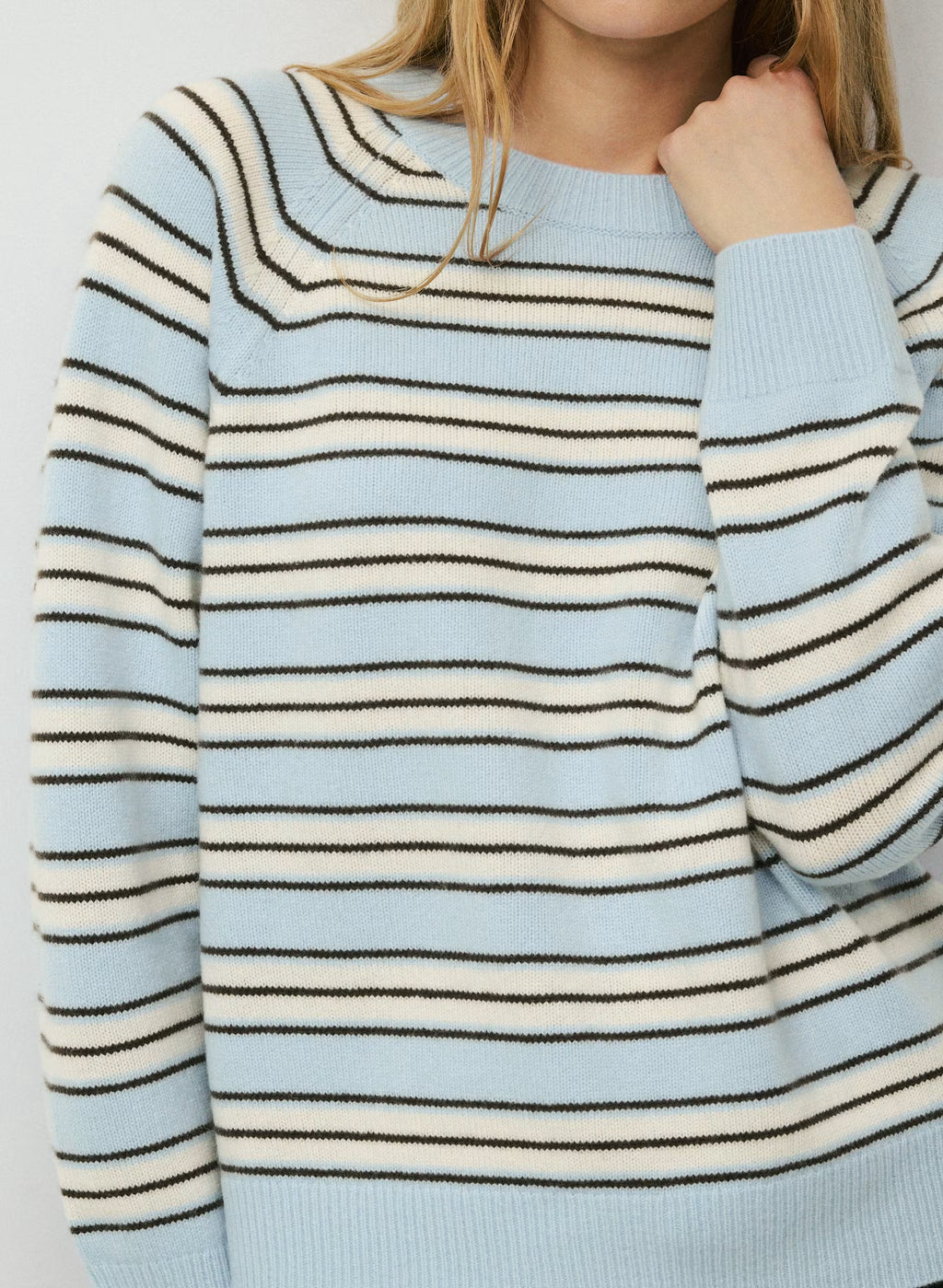 Wool Cashmere Raglan Sweater - Olive