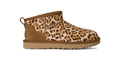 Women's Cow Hair Mini Boot - Leopard Print