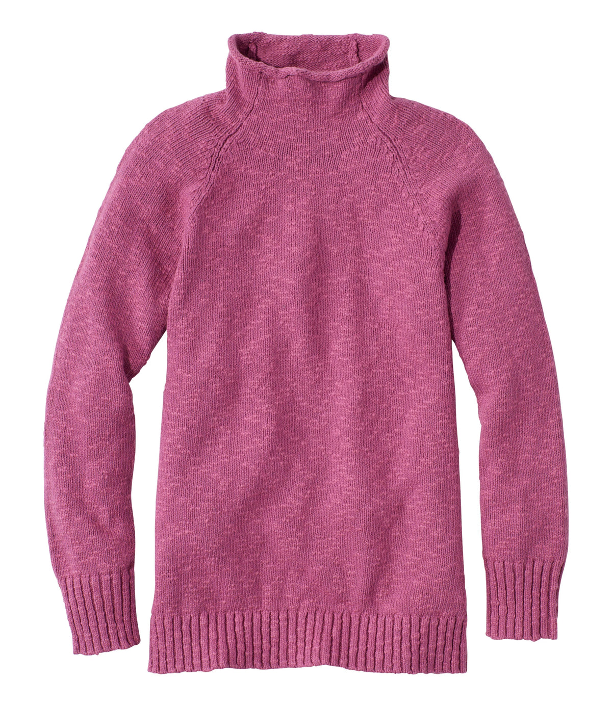 Women's Cotton Funnel Neck Pullover Sweater - Natural
