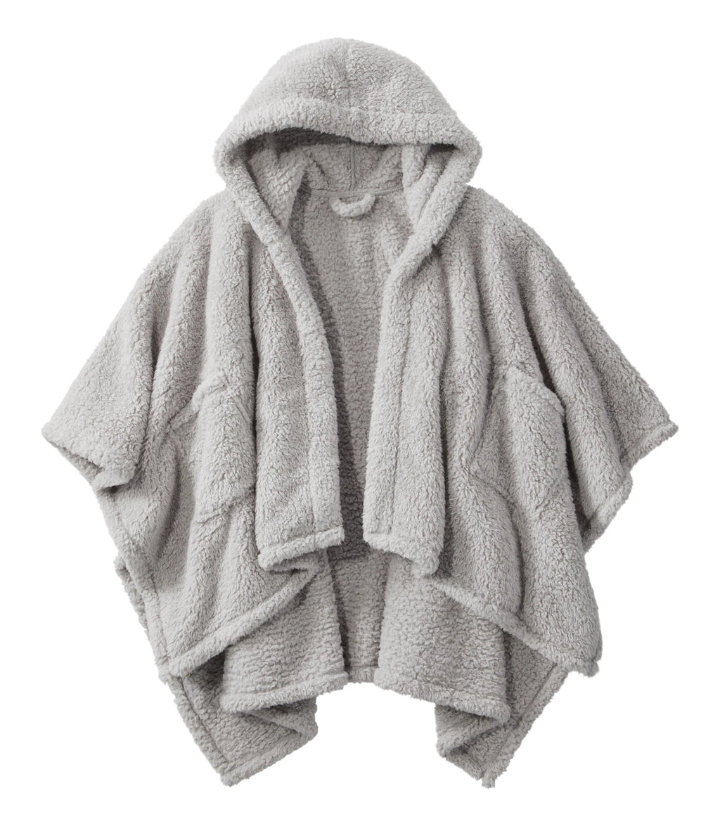 Hooded Sherpa Wearable Throw - Gray
