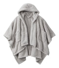 Hooded Sherpa Wearable Throw - Gray