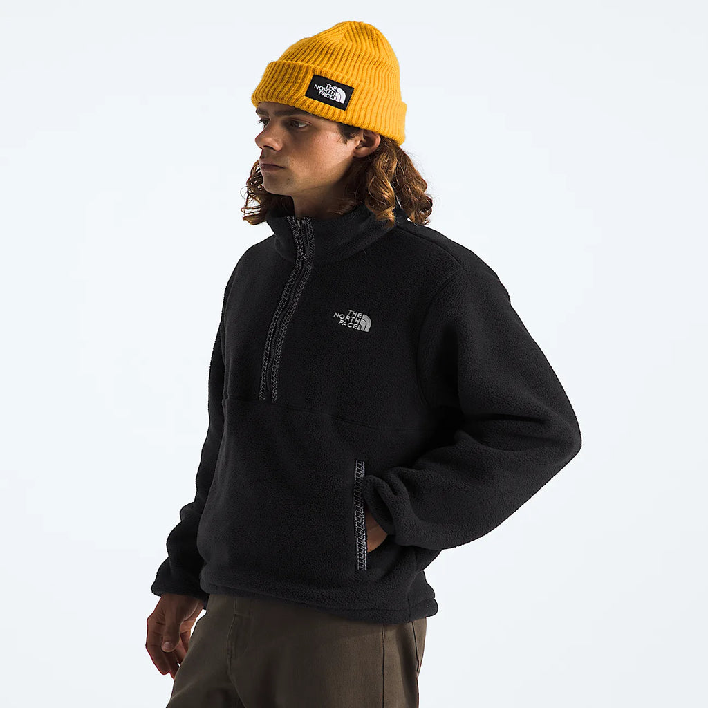 Men's Quarter-Zip Fleece Pullover - Black