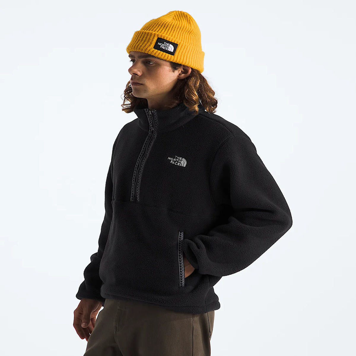 Men's Quarter-Zip Fleece Pullover - Black