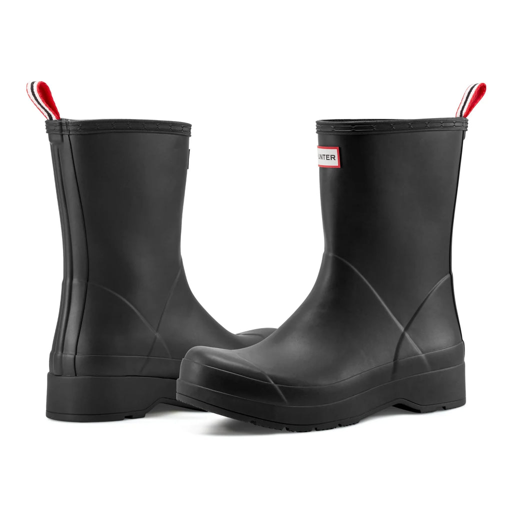Men's Mid-Calf Rubber Rain Boots - Black