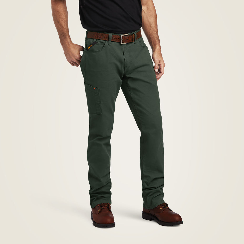 Men's Relaxed Stretch Canvas Work Pants - Khaki