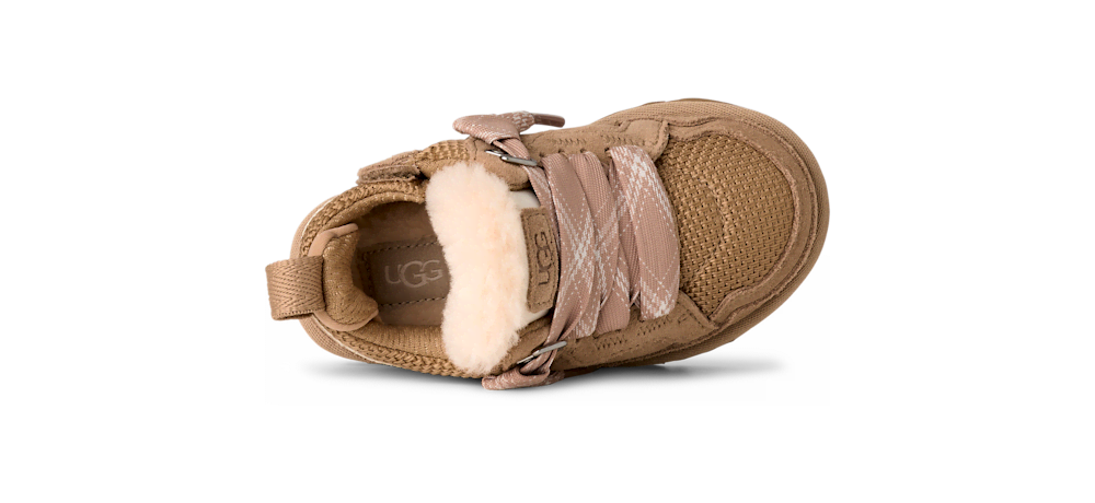 Toddler Suede and Mesh Sneaker - Brown