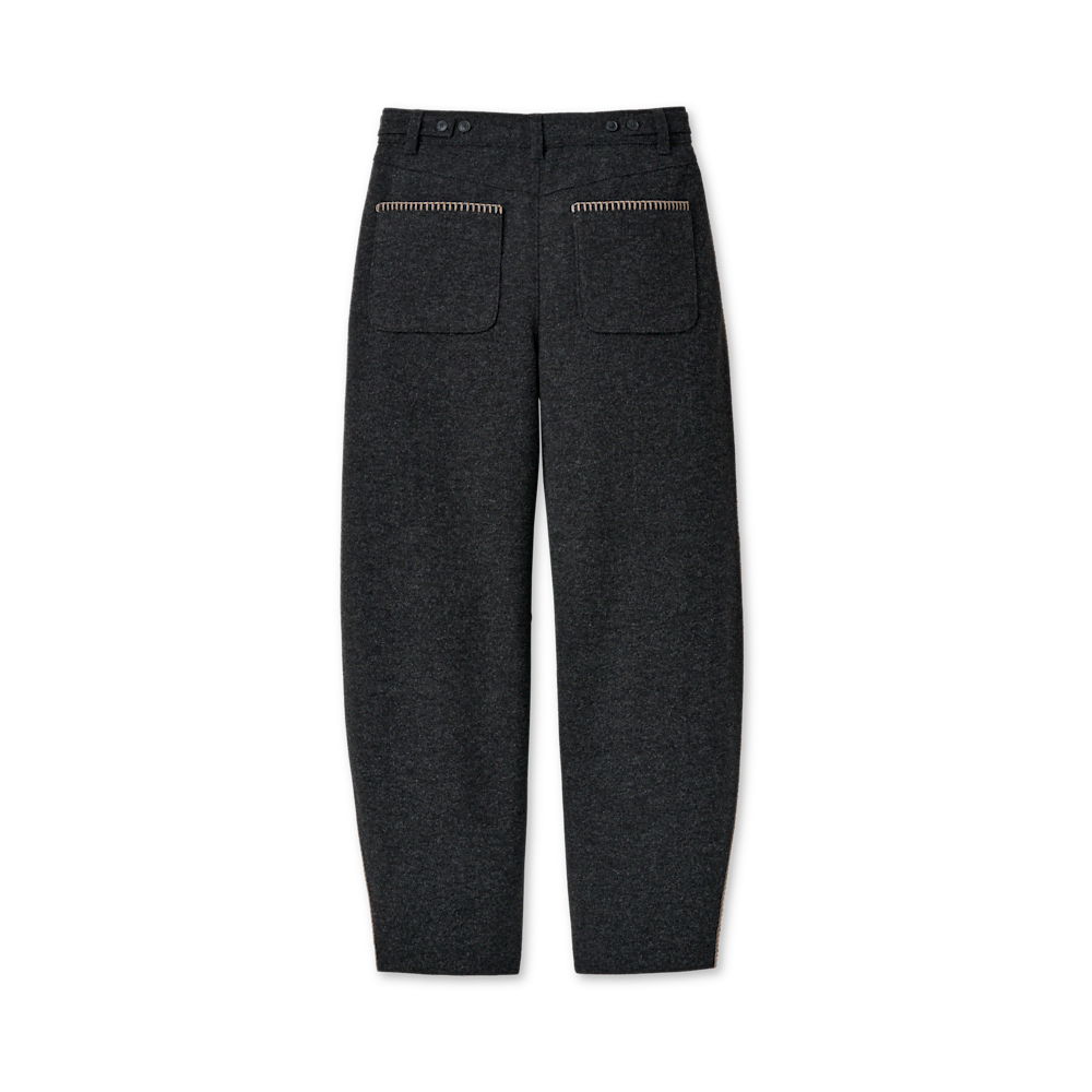 Women's Mid-Rise Barrel Pants - Black Heather