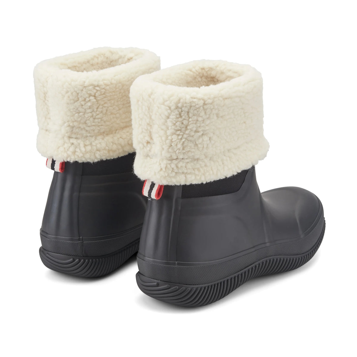 Women's Insulated Roll-Top Snow Boots - Black