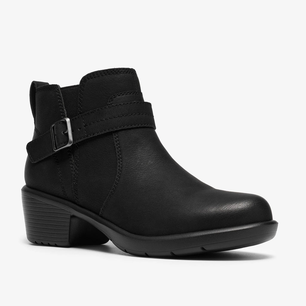 Leather Ankle Boot - Black