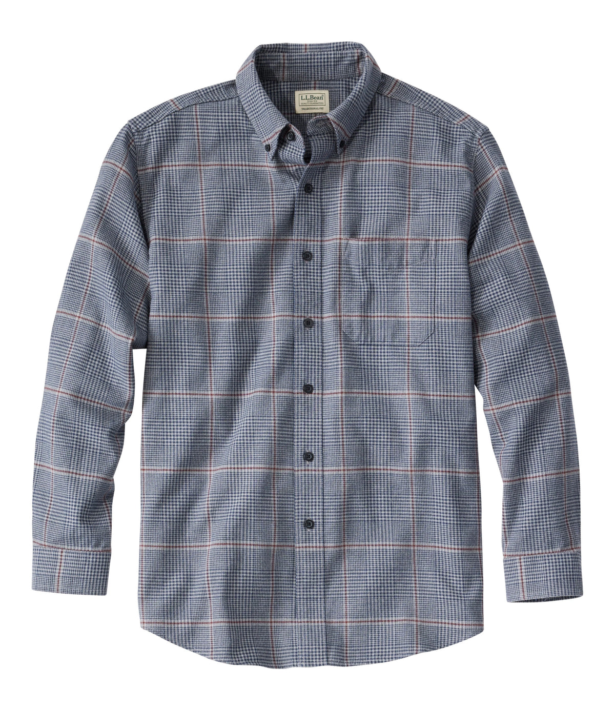 Men's Cotton Flannel Shirt - Charcoal