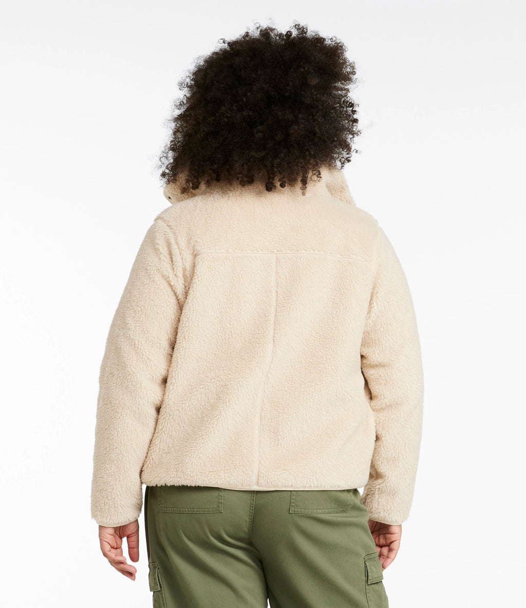 Women's Sherpa Fleece Jacket - Teal