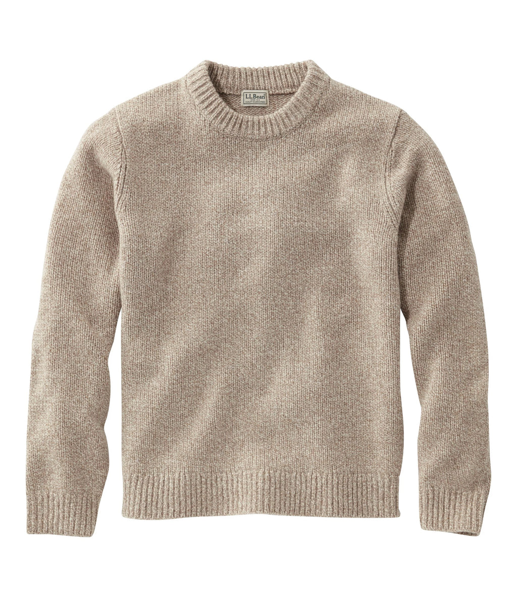 Men's Lambswool Crewneck Sweater - Rosewood