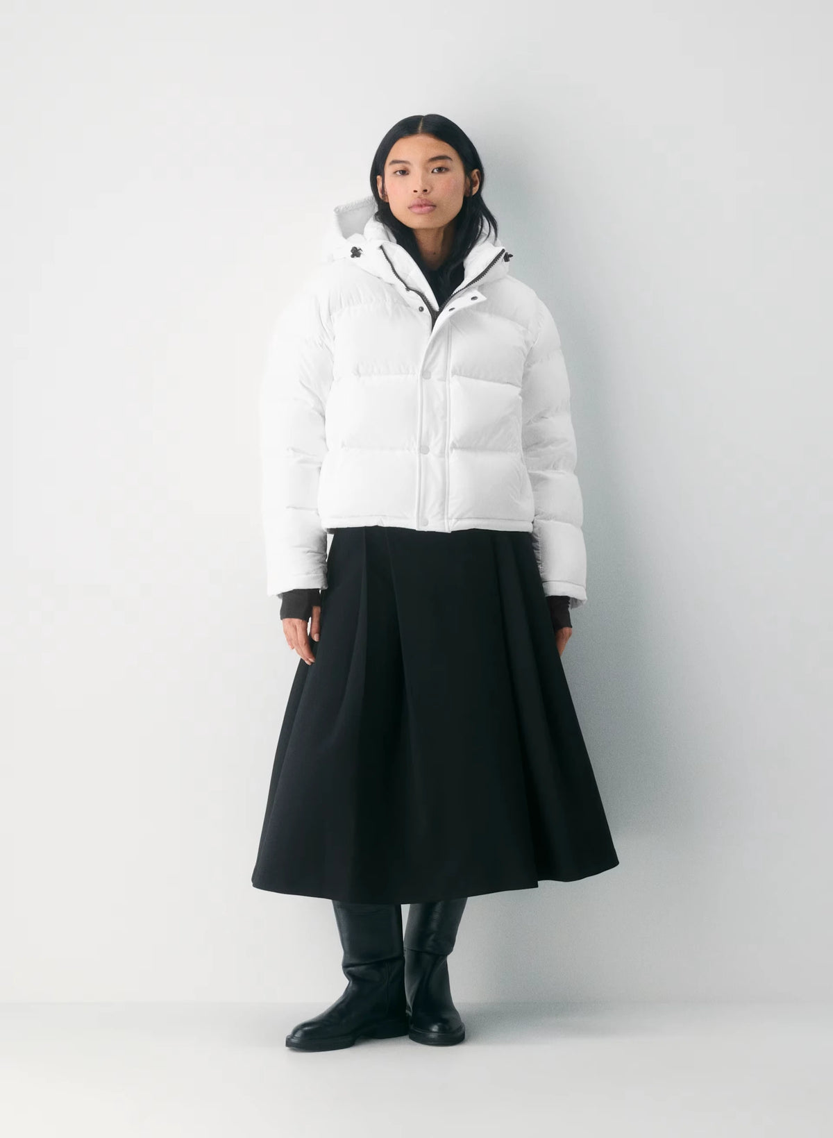 Short Down Puffer Jacket - Blue