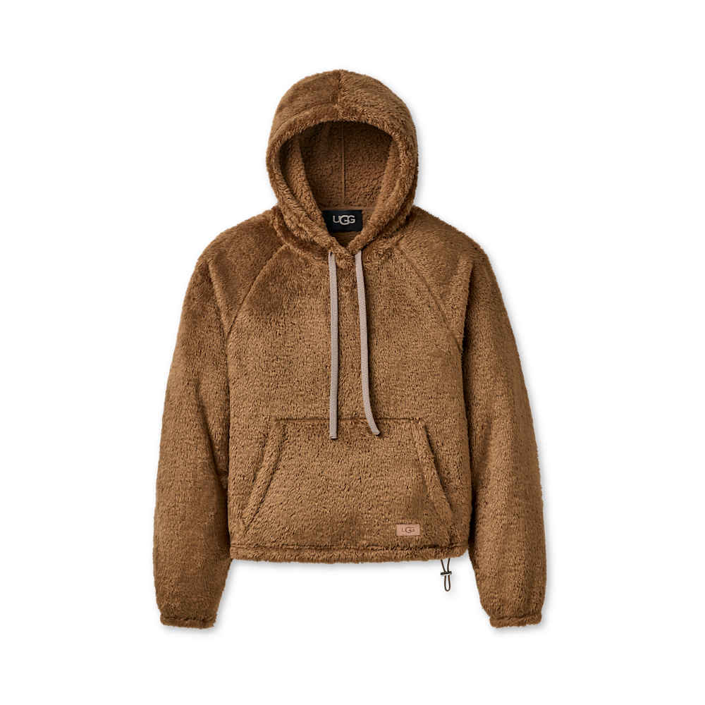 Women's Oversized Fleece Hoodie - Coffee Grounds