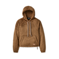 Women's Oversized Fleece Hoodie - Coffee Grounds