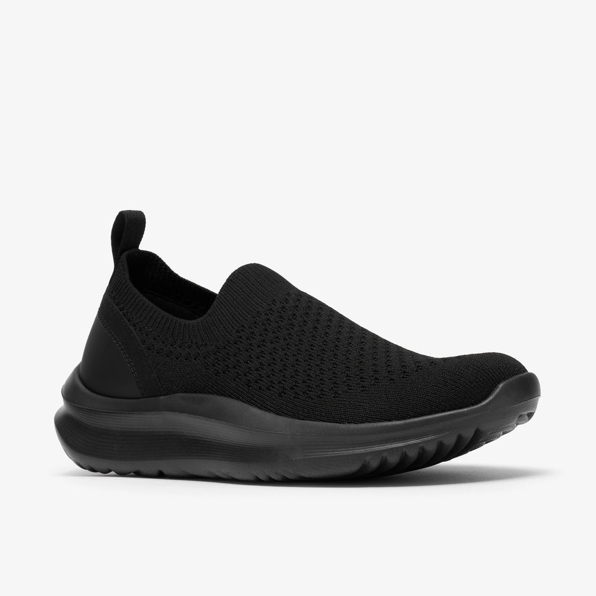 Women's Textile Walking Sneaker - Black