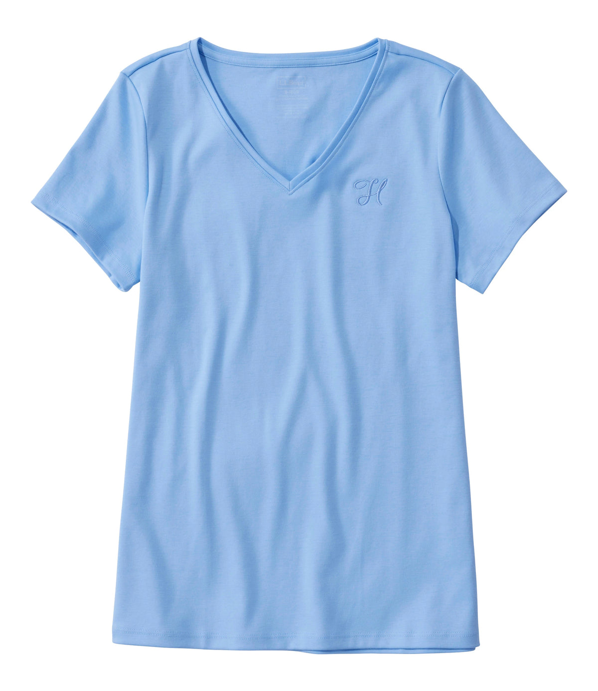 Women's Pima Cotton V-Neck T-Shirt - Black