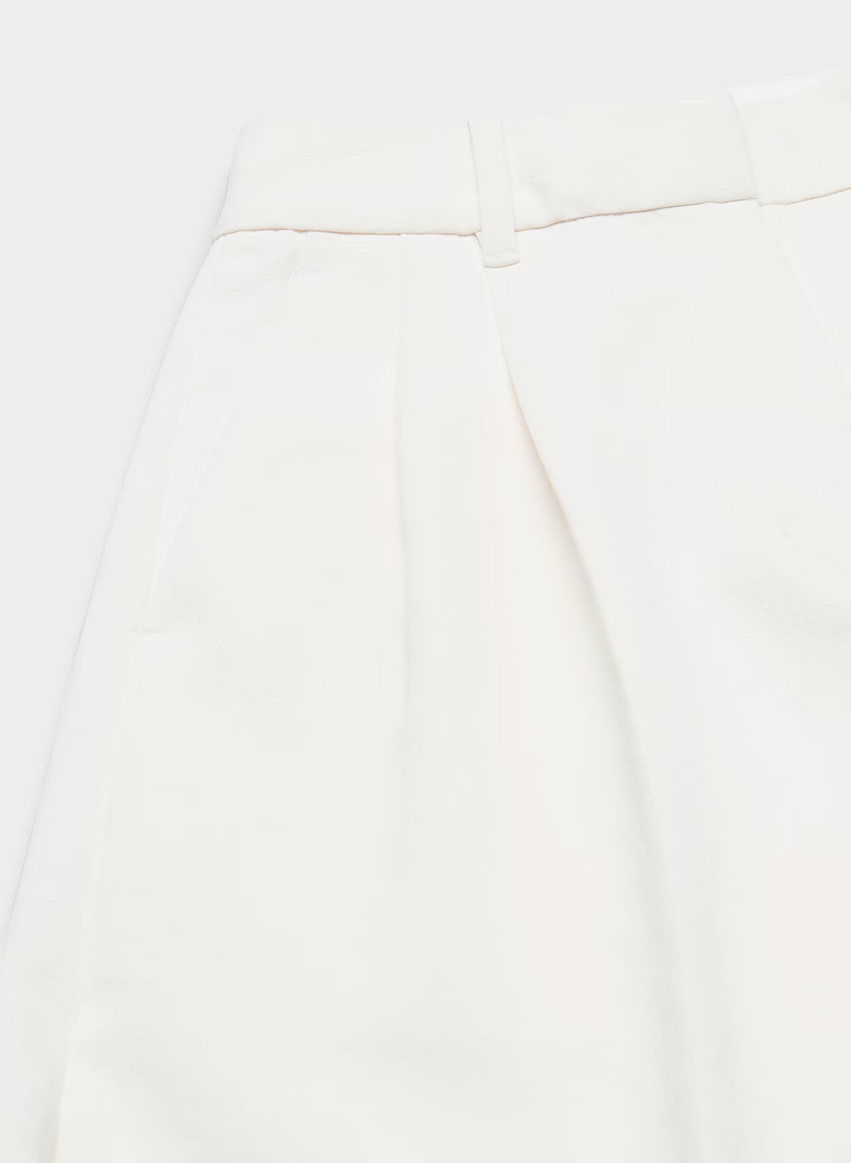 High-Rise Wide-Leg Crepe Trousers - Sand