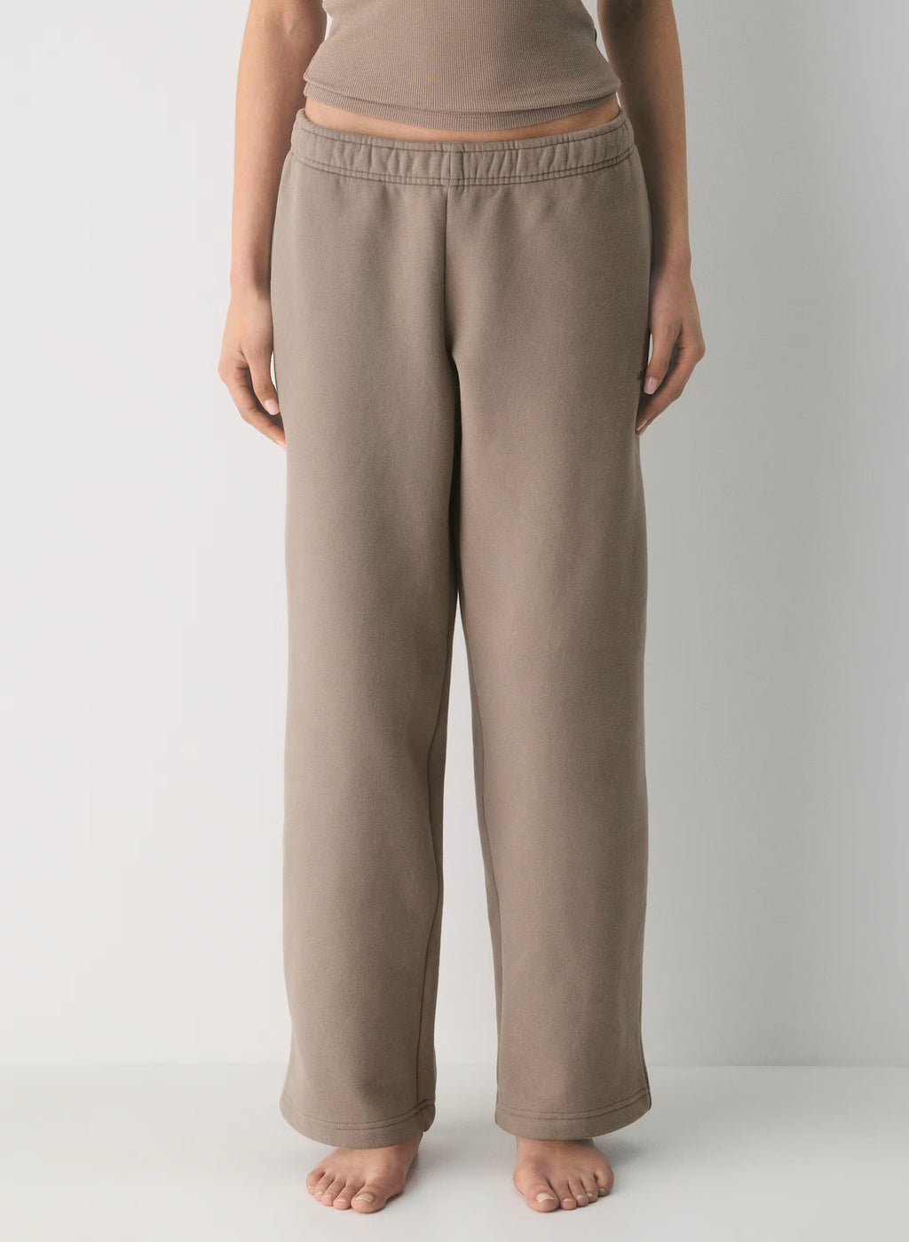 Straight-Leg Fleece Sweatpants - Yellow