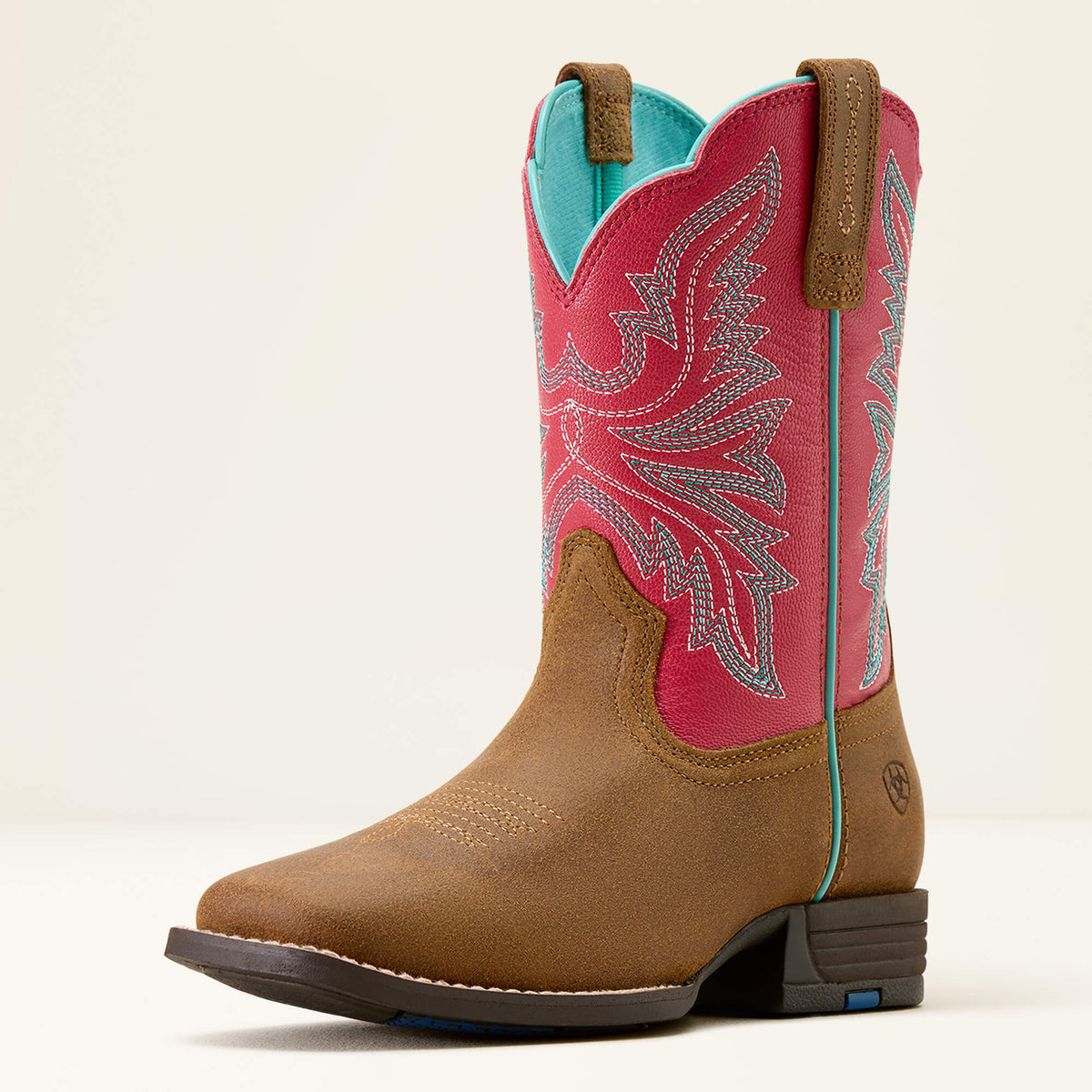 Kids' Wide Square Toe Western Boot - Pink