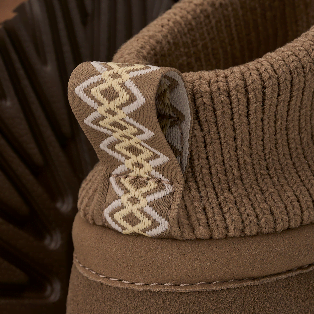 Toddler Stretch-Cuff Suede Boot - Purple