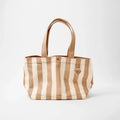 Striped Canvas Tote - Dune