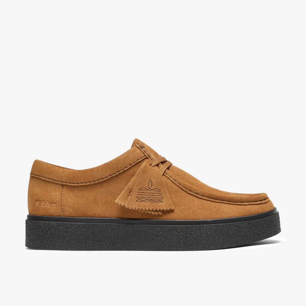 Suede Lace-Up Cupsole Shoe - Ginger