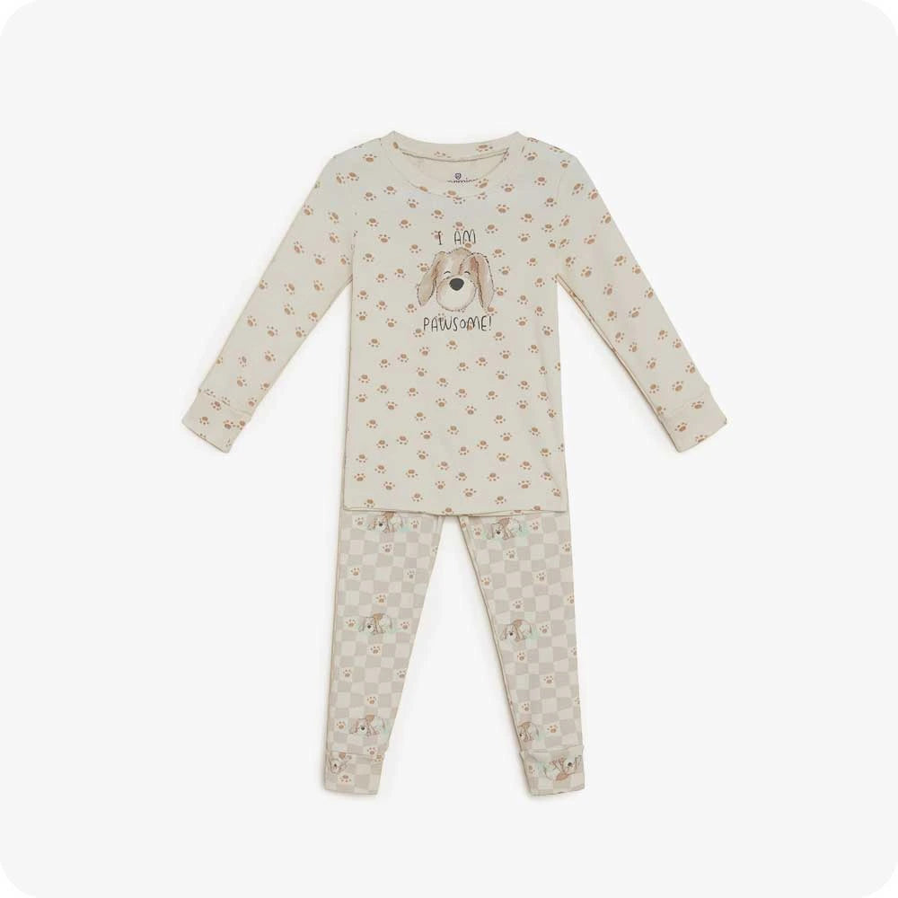 Kids Cotton Puppy Pajama Set