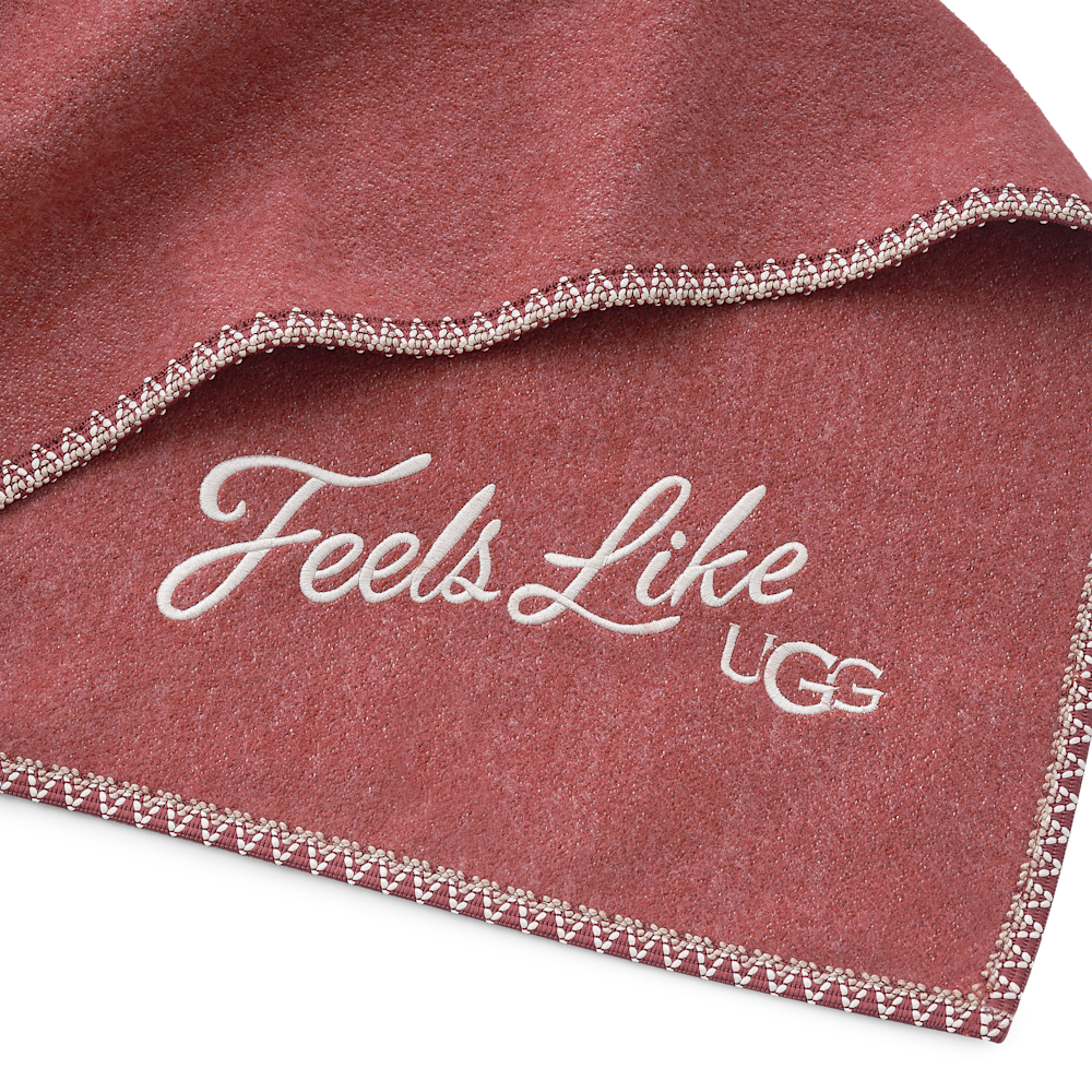 Faux Cashmere Travel Blanket Set - Coffee Berry