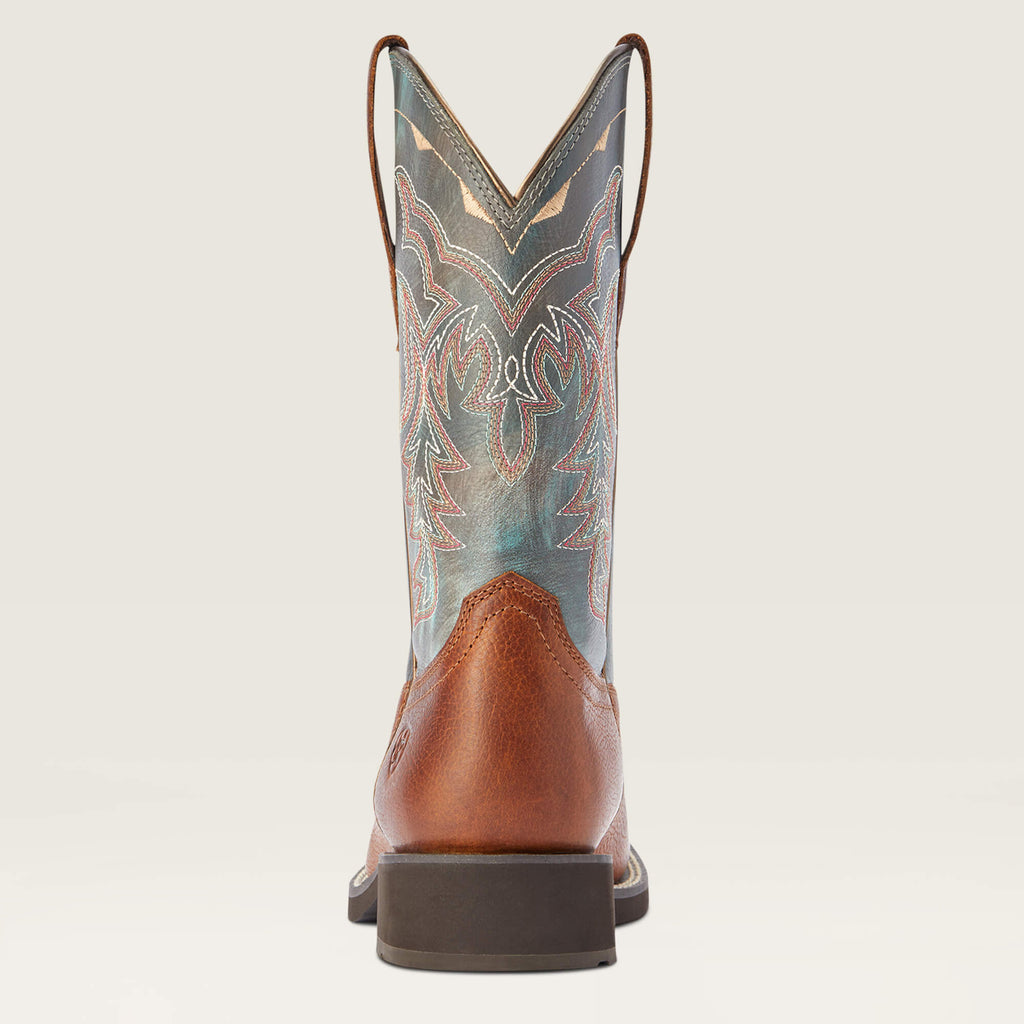 Women's Iridescent Leather Western Boots - Cider