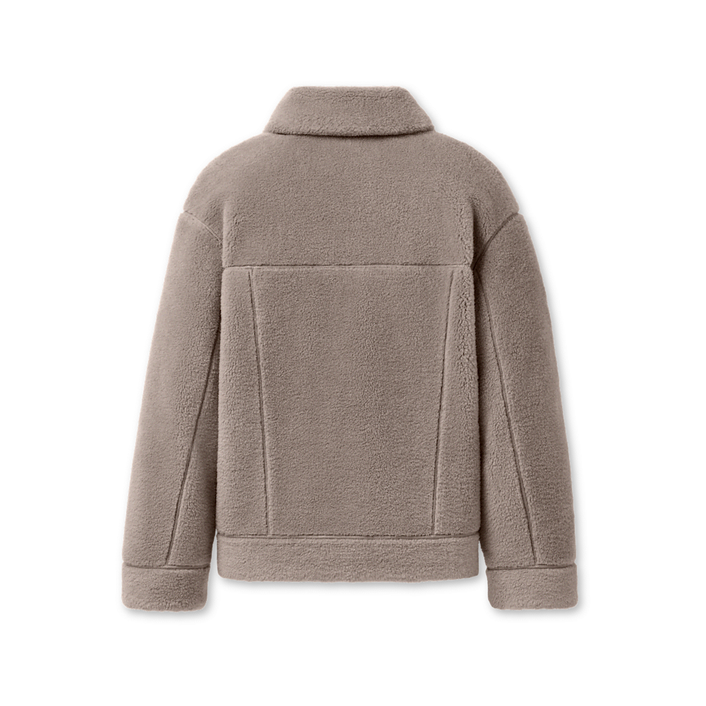 Women's Reversible Faux Suede Trucker Jacket