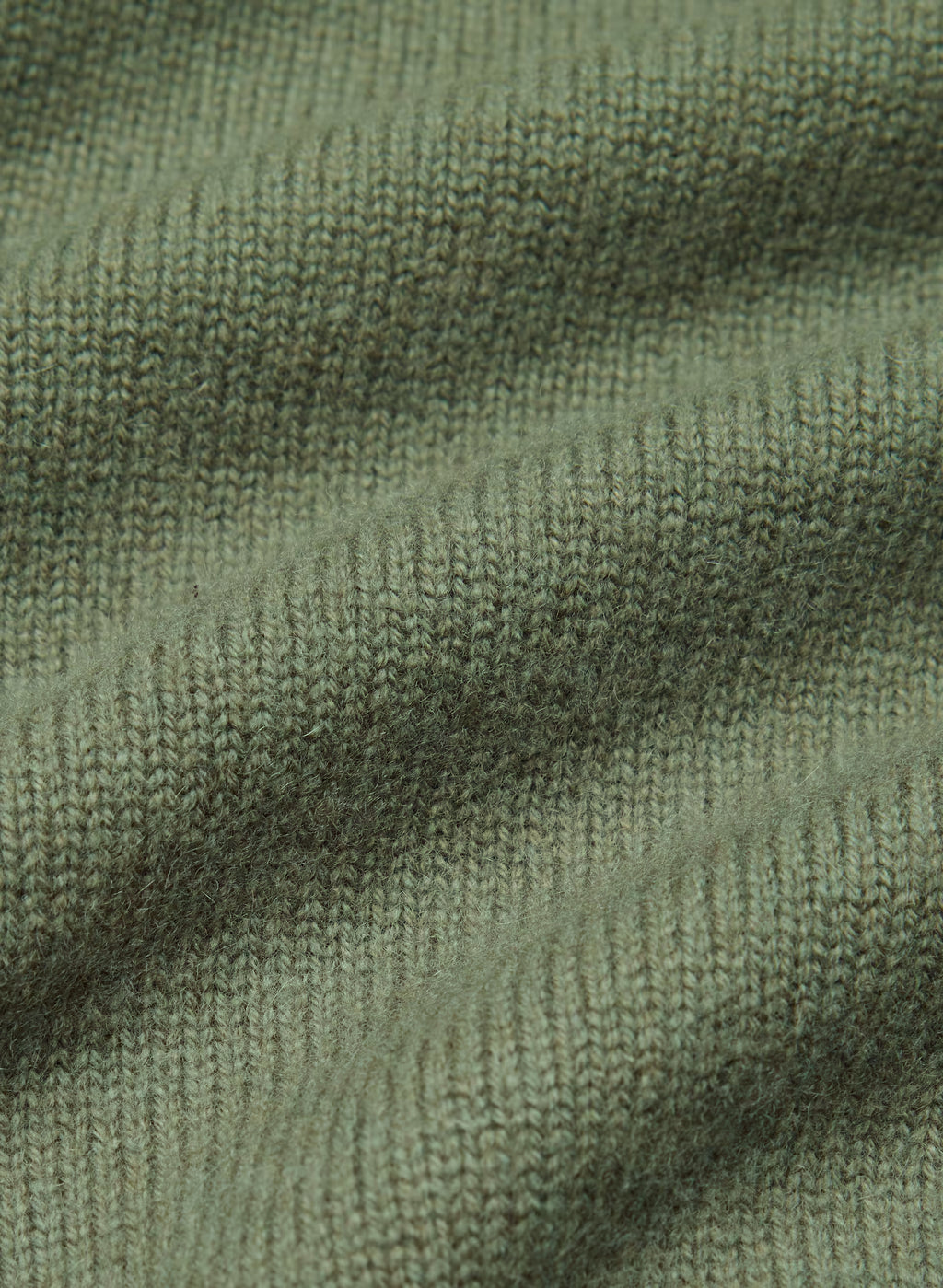 Wool Cashmere Raglan Sweater - Olive