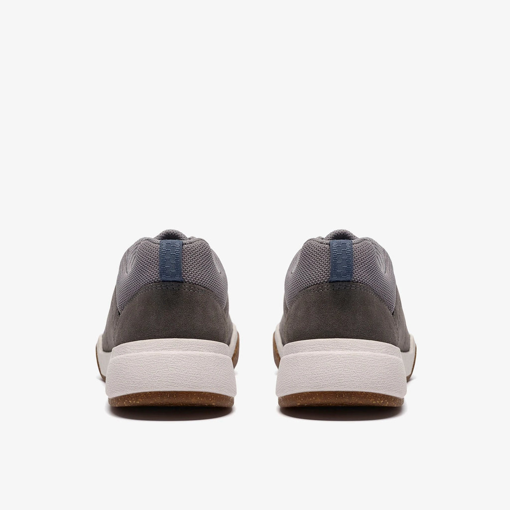 Water-Resistant Nubuck Lace-Up Shoe - Dark Grey