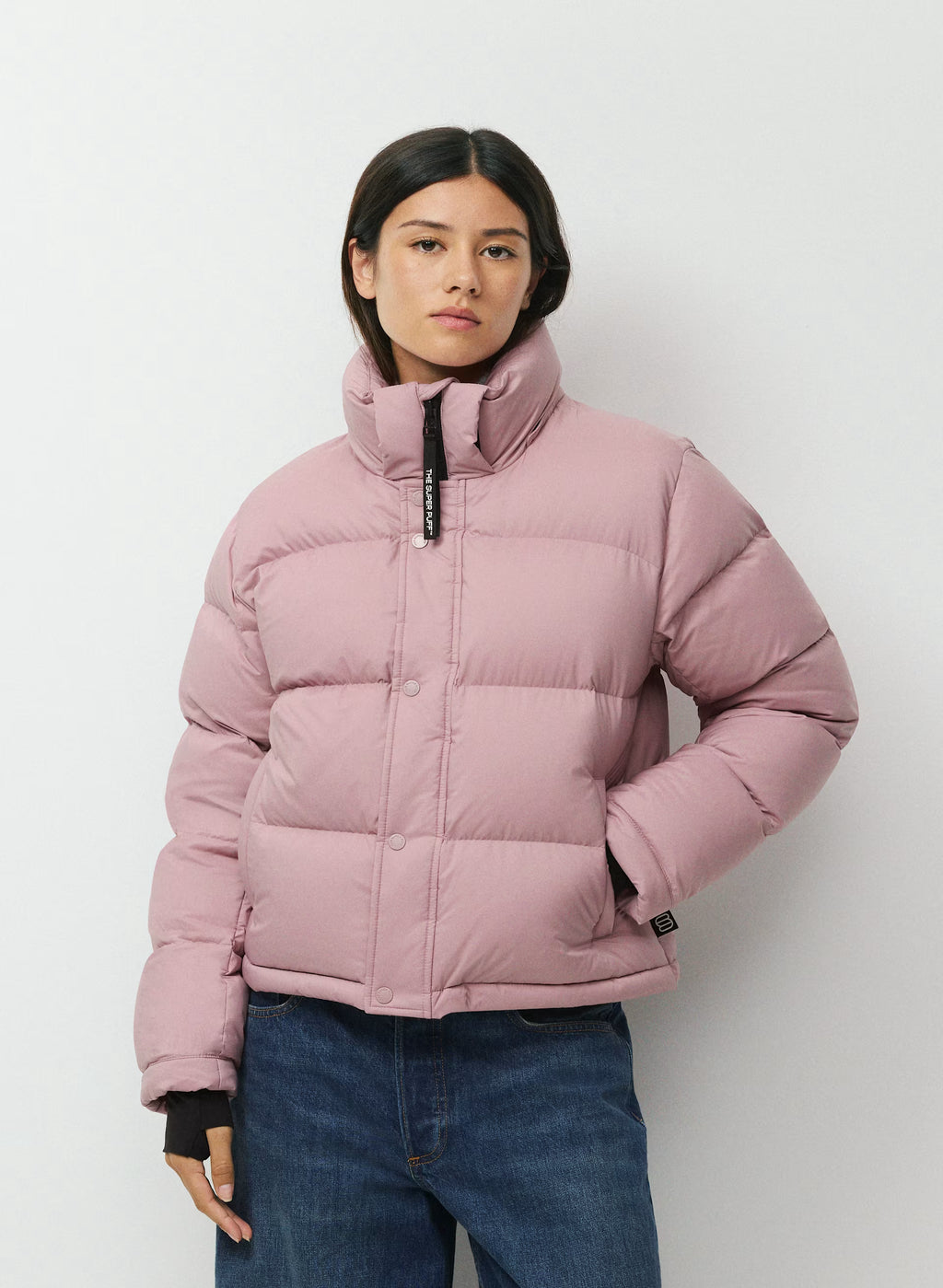Short Down Puffer Jacket - Blue
