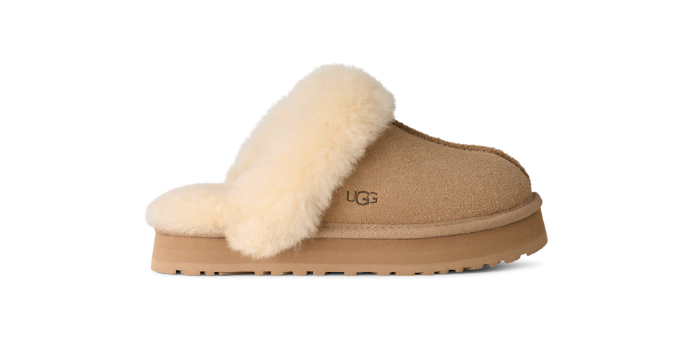 Kids' Suede Platform Slippers - Sand