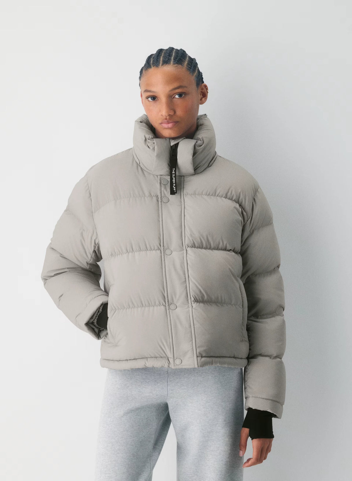 Short Down Puffer Jacket - Blue
