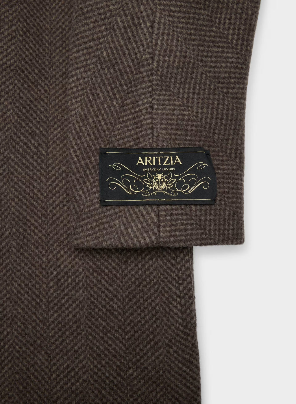 Double-Breasted Wool Cashmere Coat - Herringbone