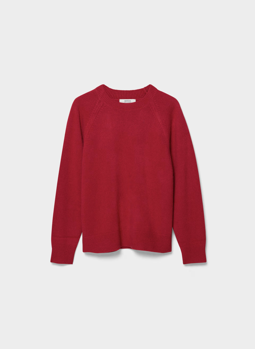 Wool Cashmere Raglan Sweater - Olive