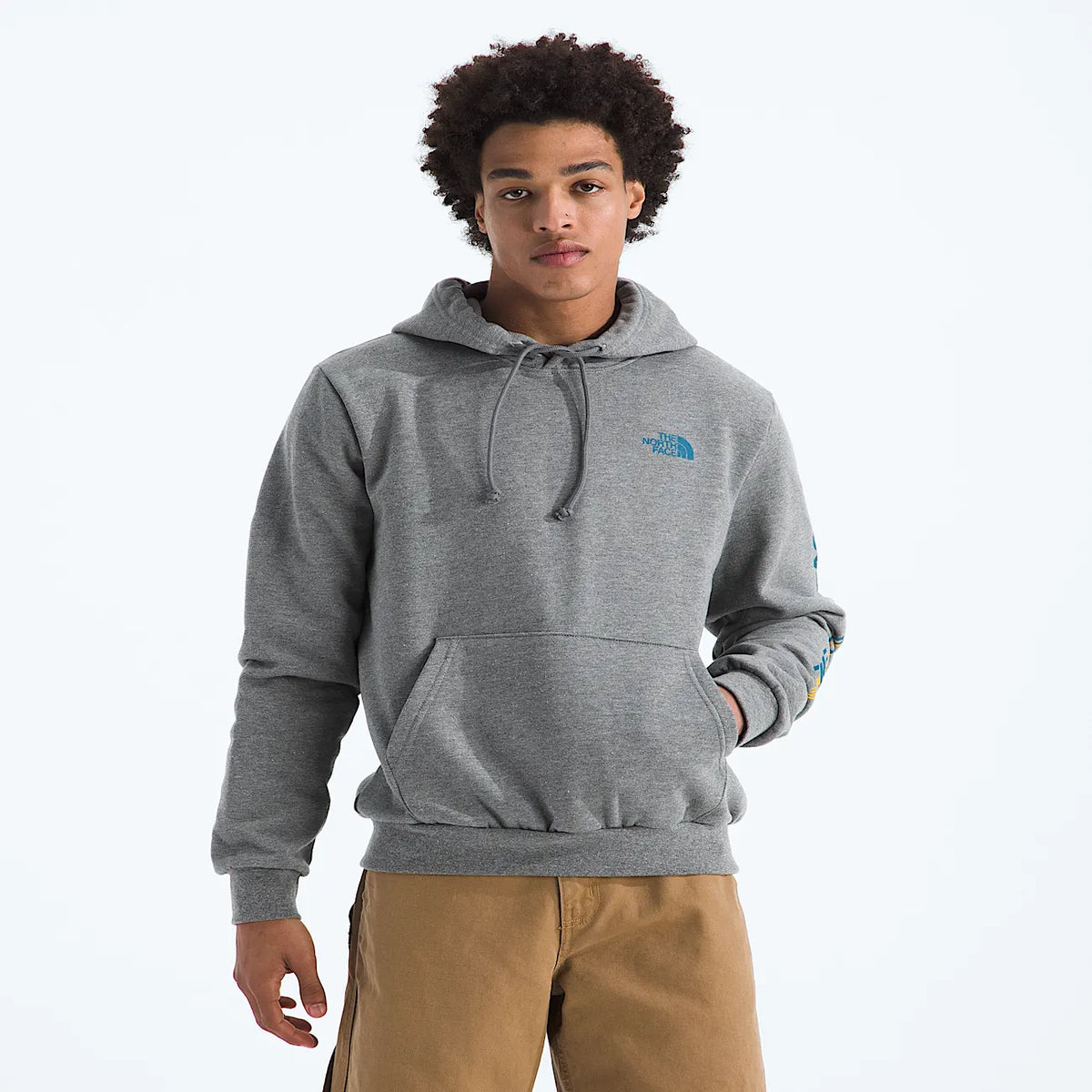 Men's Graphic Pullover Hoodie - Gray