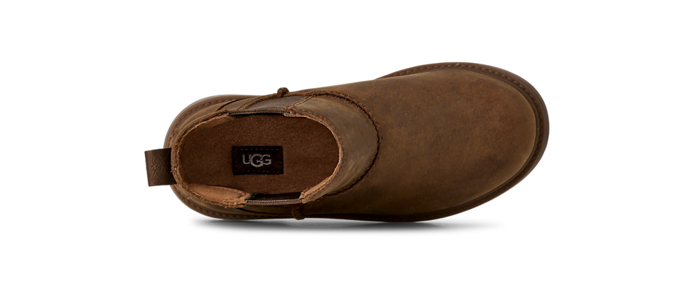 Kids' Waterproof Leather Chelsea Boots - Walnut